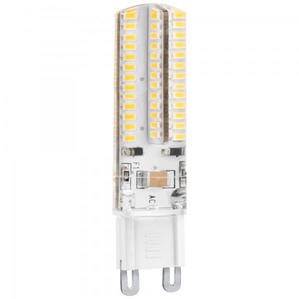 Bomb.led silicona g9 5w. 230v. calida (caja de 10 unidades)