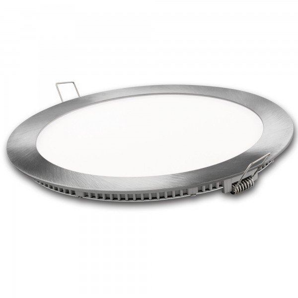 Downlight led redondo plata  9w.neutra