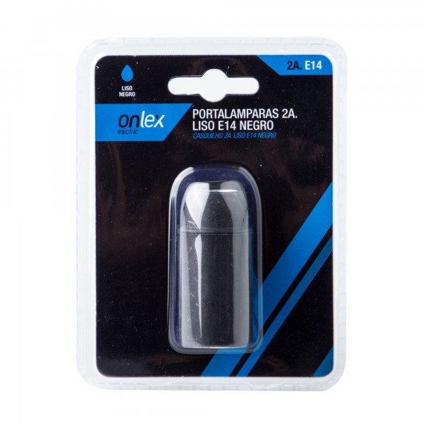 Bl.portalamparas onlex 2a.e-14 liso neg