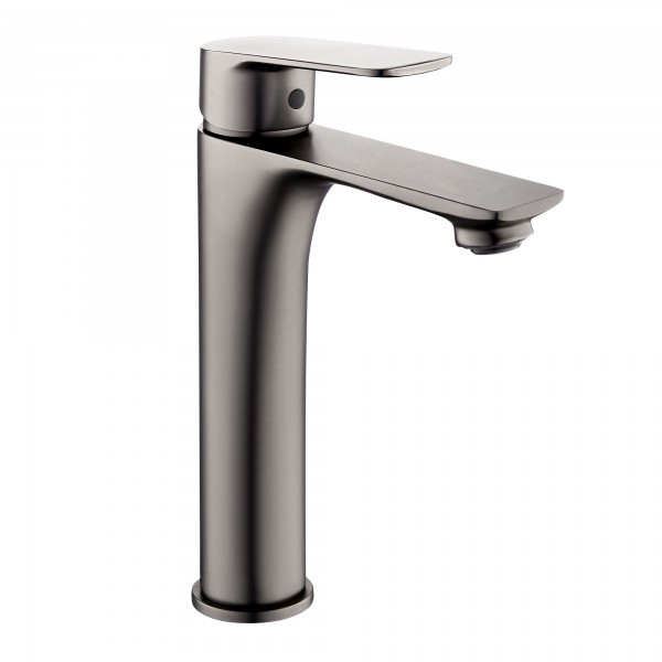 Monomando coral titanio mate lavabo alto