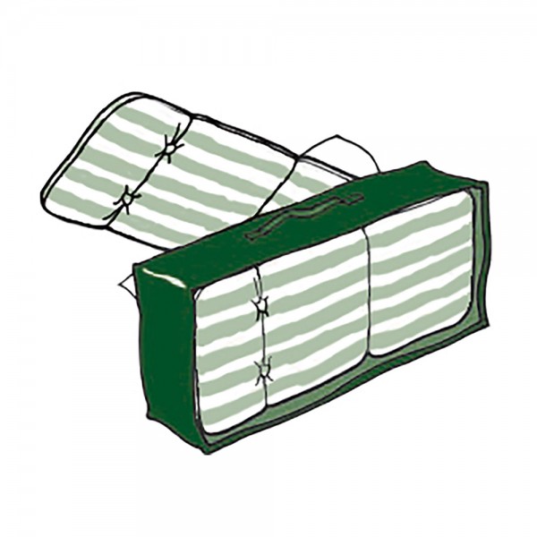 Funda de protección, cubre colchonetas, 37 x 128 x 57 cm, 100 g/m²