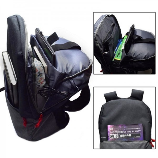 Ewent ew2529 mochila 17.3" + puerto usb