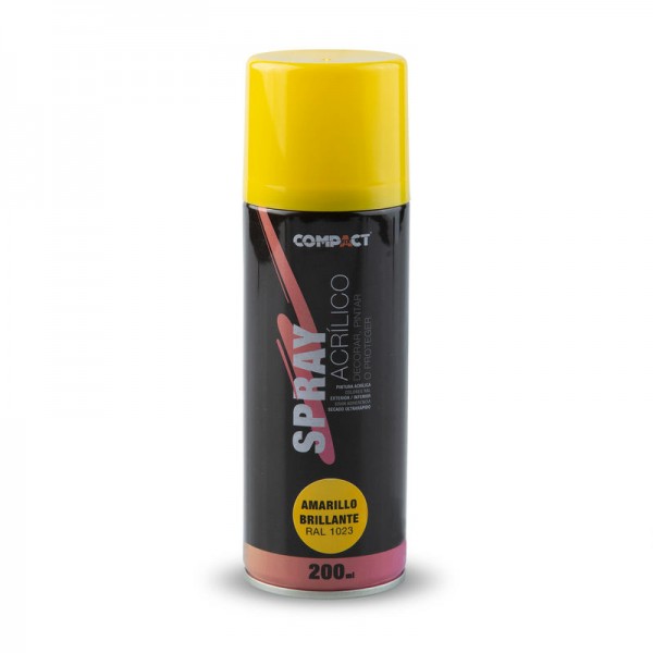 Pintura spray brillo 200ml.amarillo