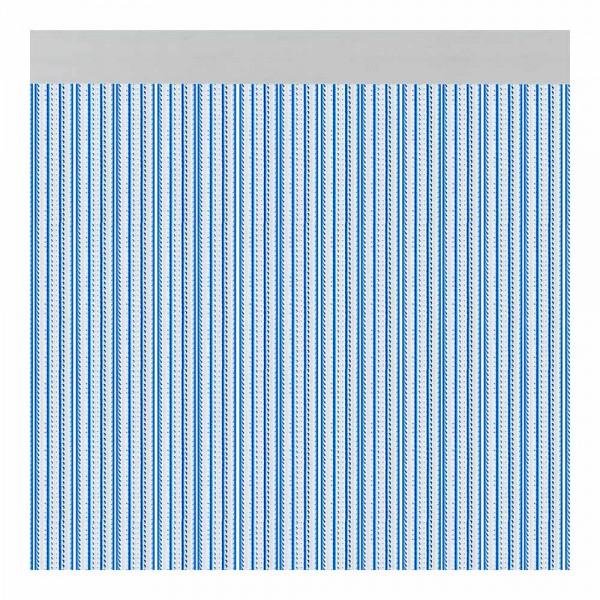 Cortina para puerta modelo brescia color azul 90 x 210 cm