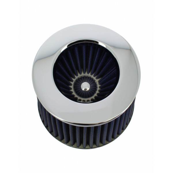 Filtro de Aire Universal para Coche Incluye 4 Adaptadores 60mm 65mm 70mm 77mm Color Azul