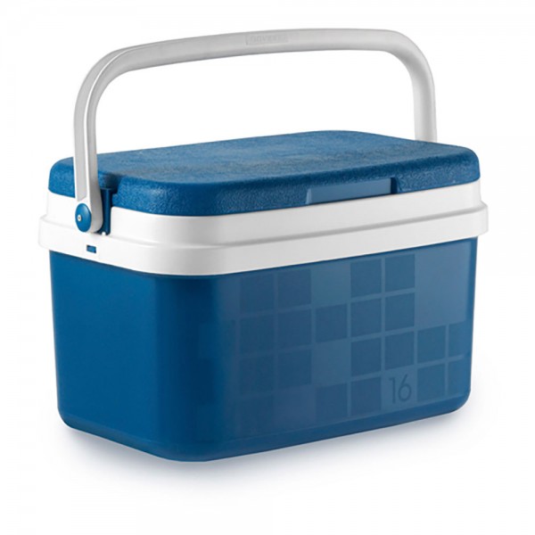 Nevera de camping 16 l color azul, 43 x 29 x 25,5 cm