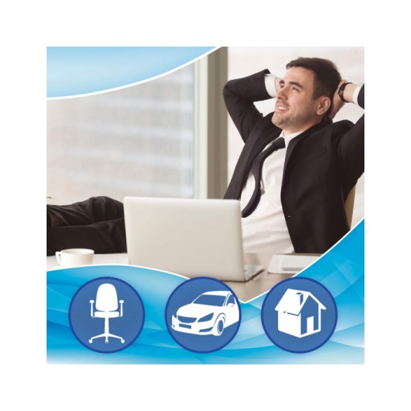 Cojín Viscoelastico de Asiento Ortopédico de 42cm x 40 cm, con Espuma de Memoria para Alivio del Dolor de Cóccix