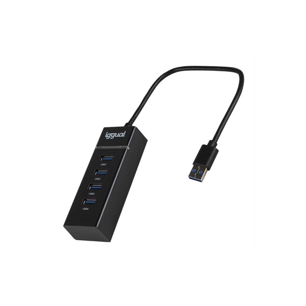 Iggual hub usb-a 3.0 x 4 puertos usb-a 3.0