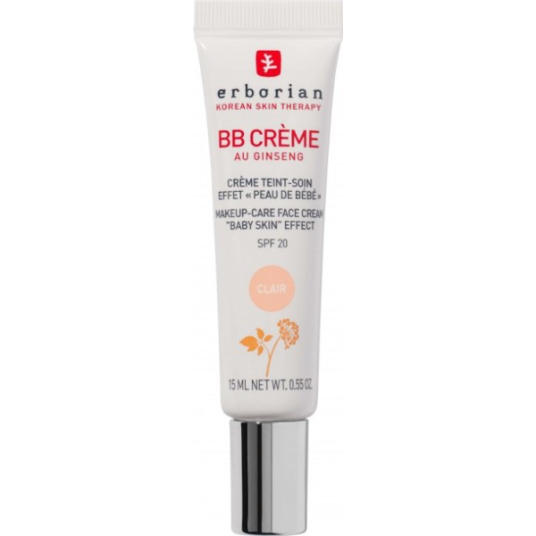 Erborian BB Cream al Ginseng Tono Clair (Claro) SPF 20 Efecto Piel de Bebé 15 ml