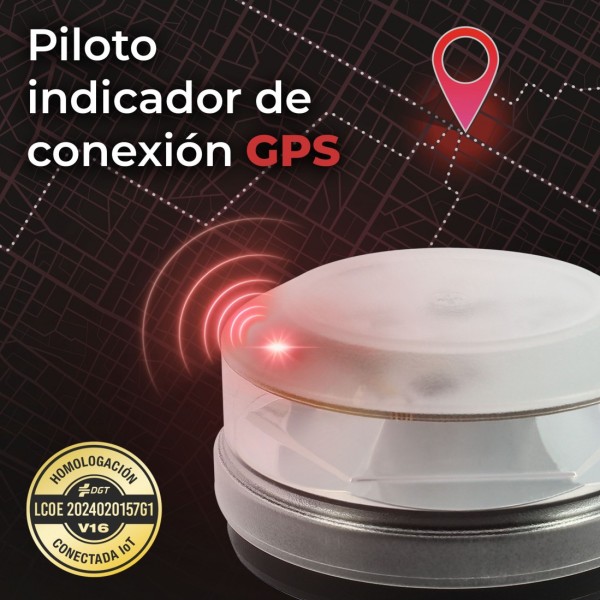 BALIZA Luz de Emergencia V16 con Geolocalización Homologada por la DGT Baliza V16 SIM Incorporada Clasificación IP-54