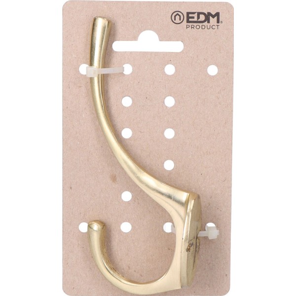 Colgador de latón pulido 13 x 5 cm