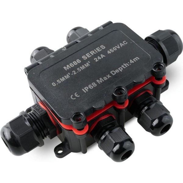 Caja empalme exter.ip68 6prensaestopas