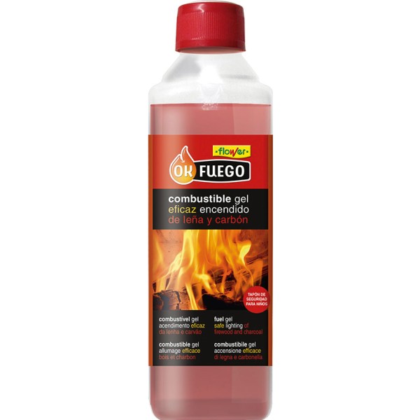 Combustible en gel okfuego, 500 ml (pack 2 unidades)