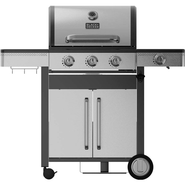 Barbacoa de gas bxog12950e con 4 quemadores, 126 x 58 x 118,5 cm