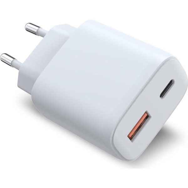 Cargador carga rapida tipo-c+usb 45w.bl.