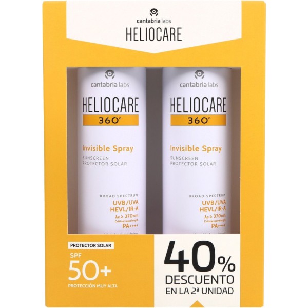 Heliocare 360 Invisible Spray Spf50 2x200 ml Pro