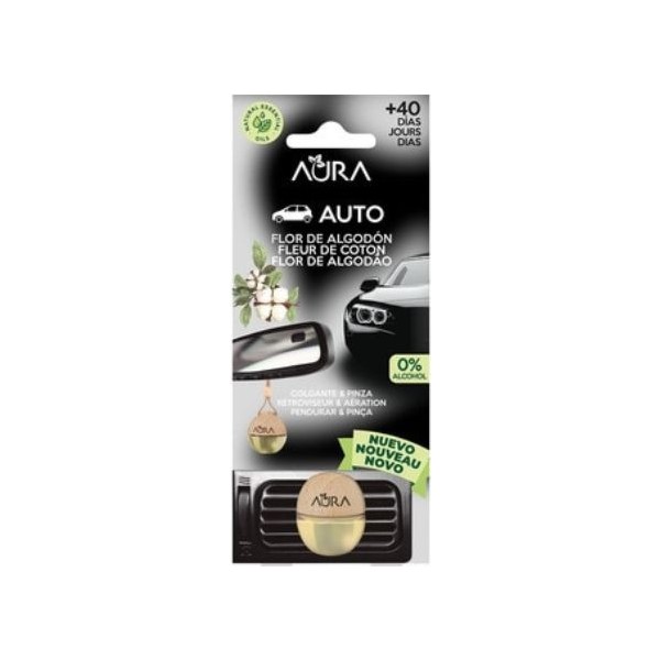 Aura ambientador coche flor de algodón