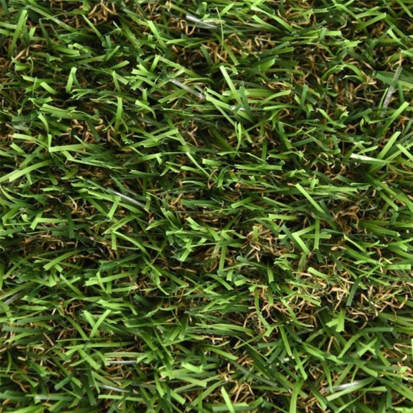 Césped artificial verde 25 mm, modelo otoño, 2 x 5 m
